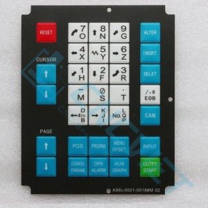 Dùng cho phay CNC Fanuc 0M. A98L-0001-0518#M Silicon dẻo dày 0.9mm, có sẵn lớp keo dán.