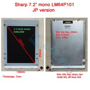 LCD Sharp LM64P101 7.2inch bản chính hãng Nhật. Mới 100% Fanuc CNC