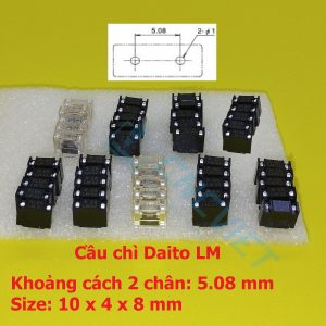 Cầu Chì Daito LM A60L-0001-0290 chân 5.08mm cho máy CNC