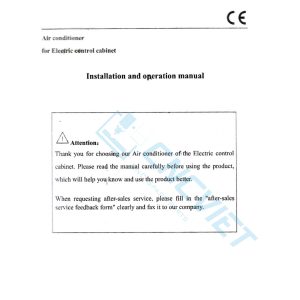 Máy lạnh tủ điện khô CAWS-500 500W (điều hòa tủ điện) bản tiêu nước, lắp cho tủ điện máy CNC. Dải công suất lạnh: 300W, 500W, 800W... 2000W.