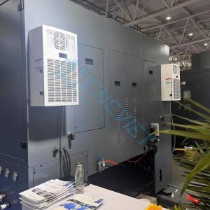 Máy lạnh tủ điện khô CAWS (điều hòa tủ điện) bản tiêu nước, lắp cho tủ điện máy CNC. Dải công suất lạnh: 300W, 500W, 800W... 2000W.