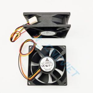 Quạt tản nhiệt 3 dây 80x80x25 8025 24V 0.33A. Lắp cho các Controller Fanuc 16/18/21, Fanuc 16i/18i/21i, driver Fanuc . Làm mát các PCB, linh kiện trong PCB.