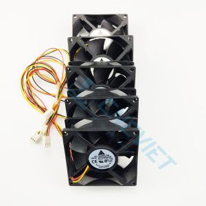 Quạt tản nhiệt 3 dây 80x80x25 8025 24V 0.33A. Lắp cho các Controller Fanuc 16/18/21, Fanuc 16i/18i/21i, driver Fanuc . Làm mát các PCB, linh kiện trong PCB.