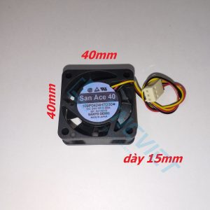 Quạt tản nhiệt CNC 3 dây - Quạt tản nhiệt 3 dây cho máy CNC Fanuc - 40x40x15mm 4015
