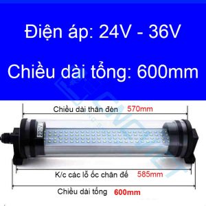 Đèn chiếu sáng máy CNC - Đèn ống LED CNC - Đế xoay 360 độ - Chiếu sáng vùng gia công - Chống nước / bụi / dầu / va đập.