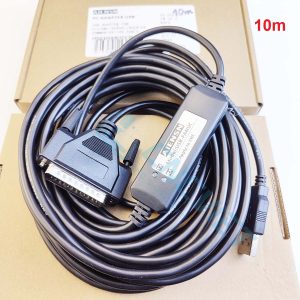 Cáp DNC (cáp CNC - RS232 USB to DB25M) sử dụng chip FTDI, chuẩn công nghiệp, dùng cho CNC Fanuc, Mitsubishi, hỗ trợ Win XP/7/8/10/11 32/64bit, LINUX