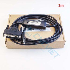 Cáp DNC (cáp CNC - RS232 USB to DB25M) sử dụng chip FTDI, chuẩn công nghiệp, dùng cho CNC Fanuc, Mitsubishi, hỗ trợ Win XP/7/8/10/11 32/64bit, LINUX