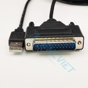 Cáp DNC USB (cáp CNC - RS232 USB to DB25M) - chip FTDI - đúc nguyên khối - chuẩn công nghiệp - CNC Fanuc/Mitsubishi, hỗ trợ Win XP/7/8/10/11 32/64bit, LINUX
