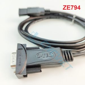 Cáp USB COM Z-TEK ZE794 (cáp USB to RS232) sử dụng chip thương mại, chuẩn Microsoft, phù hợp ứng dụng thông thường, hỗ trợ Win XP/7/8/10/11 32/64bit, LINUX