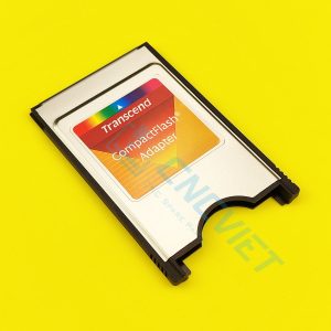 Combo Thẻ CF Transcend cho máy CNC, gồm: 01 thẻ nhớ CF Transcend công nghiệp CF200I, 01 đầu đọc CF USB, 01 adapter CF to PCMCIA của Transcend