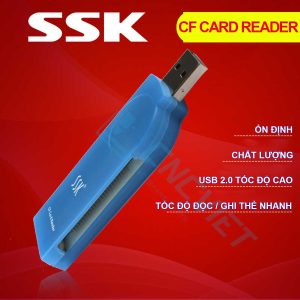 Combo Thẻ CF Transcend cho máy CNC, gồm: 01 thẻ nhớ CF Transcend công nghiệp CF200I, 01 đầu đọc CF USB, 01 adapter CF to PCMCIA của Transcend
