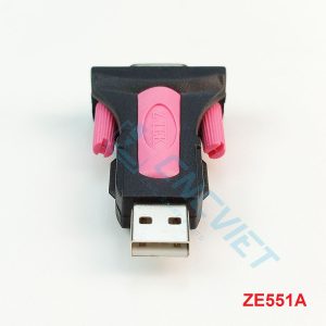 Đầu chuyển USB COM Z-TEK ZE551A (USB to RS232) sử dụng chip FTDI, chuyên dùng cho máy CNC, độ ổn định cao, không lỗi, free driver Win 7/8/10/11, LINUX