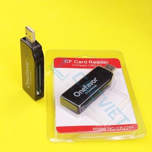 Đầu đọc thẻ CF, mới 100%. Gắn thẻ CF vào đầu đọc, cắm đầu đầu vào máy tính (PC / Laptop), driver tự nhận. Windows XP /7/10/11 (32 / 64 bits) hỗ trợ.