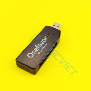 Đầu đọc thẻ CF, mới 100%. Gắn thẻ CF vào đầu đọc, cắm đầu đầu vào máy tính (PC / Laptop), driver tự nhận. Windows XP /7/10/11 (32 / 64 bits) hỗ trợ.