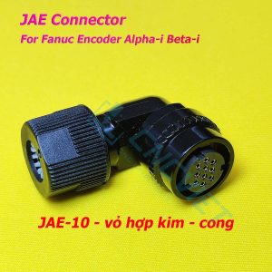 Connector Fanuc JAE (jack và vỏ hộp), JAE-4 JAE-10, thường dùng trong cáp encoder máy CNC hệ Fanuc, dòng Alpha-i và Beta-i (α-I và β-i)