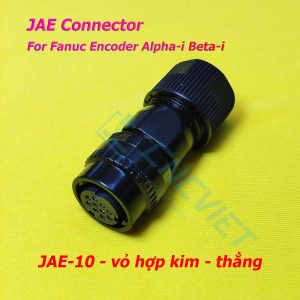 Connector Fanuc JAE (jack và vỏ hộp), JAE-4 JAE-10, thường dùng trong cáp encoder máy CNC hệ Fanuc, dòng Alpha-i và Beta-i (α-I và β-i)