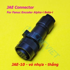 Connector Fanuc JAE (jack và vỏ hộp), JAE-4 JAE-10, thường dùng trong cáp encoder máy CNC hệ Fanuc, dòng Alpha-i và Beta-i (α-I và β-i)