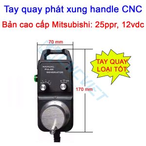 Tay quay phát xung handle CNC dùng cho các máy CNC Fanuc 3, 6, 10/11, 0, 15, 16/18/21, 16i/18i/21i, 0i, 30i, 31i, 32i,… các máy CNC hệ Meldas Mitsubishi