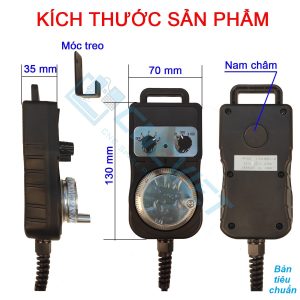 Tay quay phát xung handle (handwheel) dùng cho các máy CNC Fanuc 3, 6, 10/11, 0, 15, 16/18/21, 16i/18i/21i, 0i, 30i, 31i, 32i,… hàng mới 100%