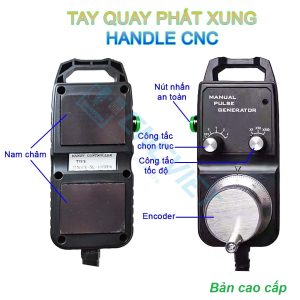 Tay quay phát xung handle (handwheel) dùng cho các máy CNC Fanuc 3, 6, 10/11, 0, 15, 16/18/21, 16i/18i/21i, 0i, 30i, 31i, 32i,… hàng mới 100%