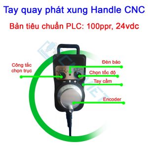 Tay quay phát xung handle (handwheel) dùng cho các máy CNC Fanuc 3, 6, 10/11, 0, 15, 16/18/21, 16i/18i/21i, 0i, 30i, 31i, 32i,… hàng mới 100%
