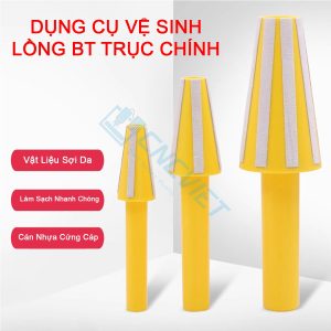 Dụng cụ vệ sinh lỗ côn trục chính của máy phay CNC sẽ loại bỏ cặn bẩn, các phoi bám trong lồng trục chính,....giúp bảo dưỡng trục chính sạch sẽ, hoạt động trơn tru, hiệu quả và ổn định hơn.