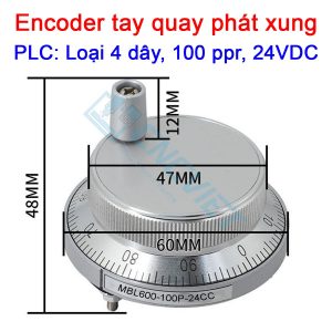 Encoder tay quay phát xung được dùng thay thế cho các loại handle, hanwheel, MPG của máy phay, tiện CNC. Giải pháp điều khiển chính xác cho máy CNC, PLC
