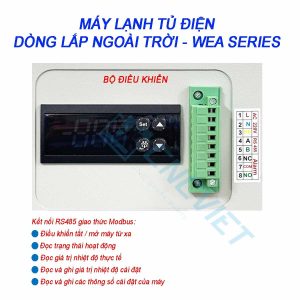 Máy lạnh tủ điện ngoài trời WEA có độ chống thấm cao, sử dụng ngoài trời hoặc xưởng có độ ẩm cao, làm mát nhanh và chịu nhiệt độ cao.