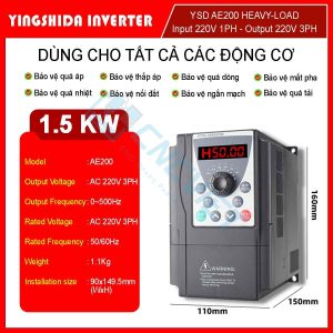 Biến tần YSD EA200 - Dùng cho máy CNC và các dây chuyền sản xuất công nghiệp.
