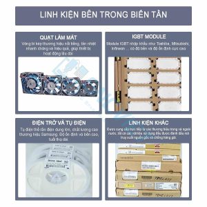 Biến tần công nghiệp YSD là dòng biến tần tải nặng, biến tần trục chính cho máy CNC và các ứng dụng công nghiệp, điện áp vào/ra 220V hoặc 380V...