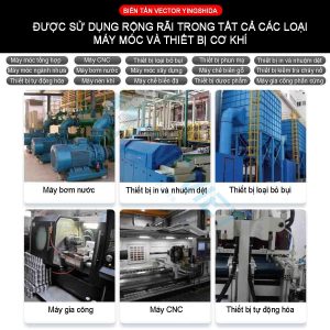 Biến tần công nghiệp YSD là dòng biến tần tải nặng, biến tần trục chính cho máy CNC và các ứng dụng công nghiệp, điện áp vào/ra 220V hoặc 380V...