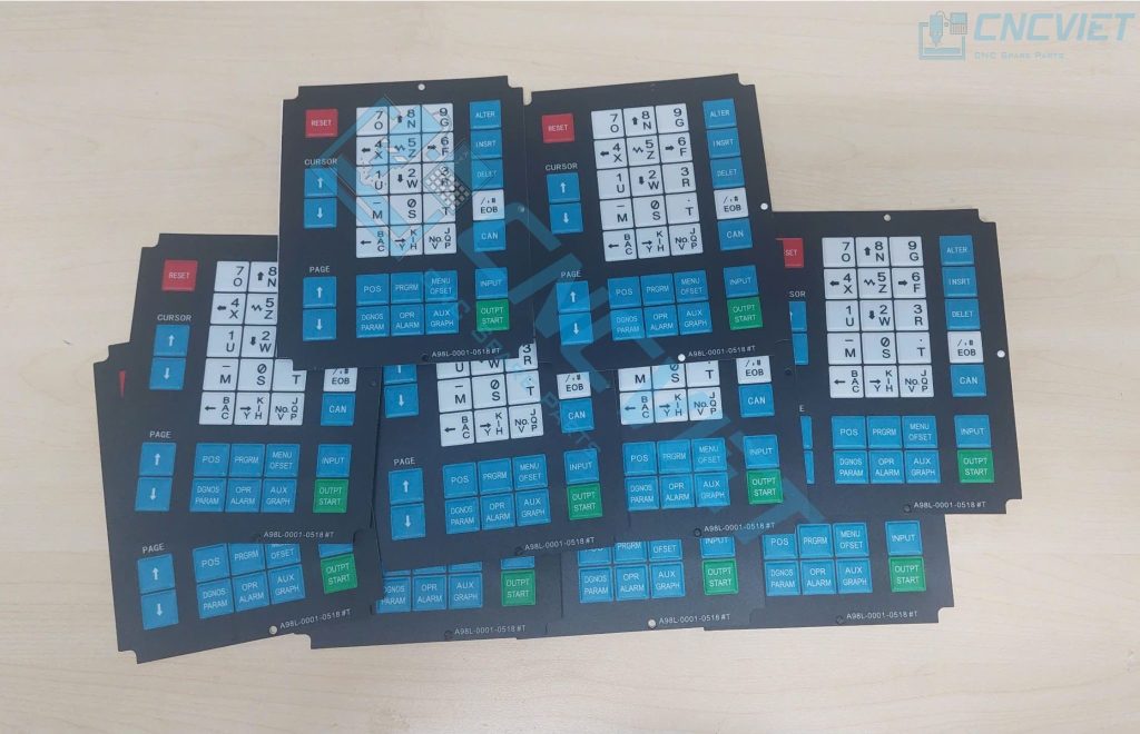 DECAL PHÍM BẤM FANUC – GIẢI PHÁP BẢO VỆ BÀN PHÍM CNC 