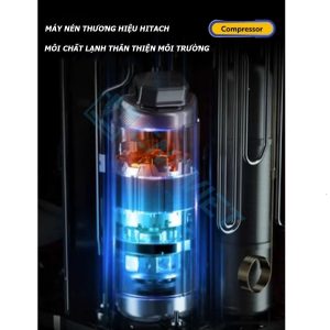 Máy lạnh tủ điện khô CAWS-1500 1500W (điều hòa tủ điện) bản tiêu nước, lắp cho tủ điện máy CNC. Dải công suất lạnh: 300W, 500W, 800W... 2000W.