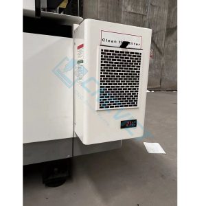 Máy lạnh tủ điện khô CAWS-1500 1500W (điều hòa tủ điện) bản tiêu nước, lắp cho tủ điện máy CNC. Dải công suất lạnh: 300W, 500W, 800W... 2000W.