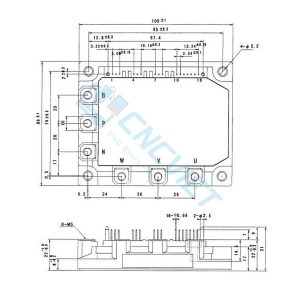 6MBP150NA060 là module IGBT công suất có dòng định mức 75A, điện áp 600V, với khả năng chịu tải ổn định và hiệu suất chuyển mạch cao. Sản phẩm được ứng dụng rộng rãi trong máy cnc, công nghiệp,...