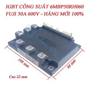 6MBP50RH060 là module IGBT công suất có dòng định mức 75A, điện áp 600V, với khả năng chịu tải ổn định và hiệu suất chuyển mạch cao. Sản phẩm được ứng dụng rộng rãi trong máy cnc, công nghiệp,...