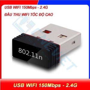 usb wifi tốc độ cao, nhỏ gọn, tương thích nhiều thiết bị và hệ điều hành. Dùng thay thế cho các máy tính PC không có card wifi, laptop đời cũ,...