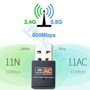 usb wifi tốc độ cao, nhỏ gọn, tương thích nhiều thiết bị và hệ điều hành. Dùng thay thế cho các máy tính PC không có card wifi, laptop đời cũ,...